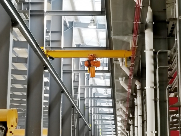 Single beam crane